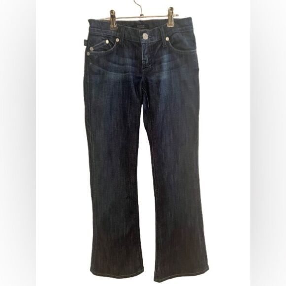 Rock & Republic Blue Flare Wide Leg Jeans - Picture 2 of 11